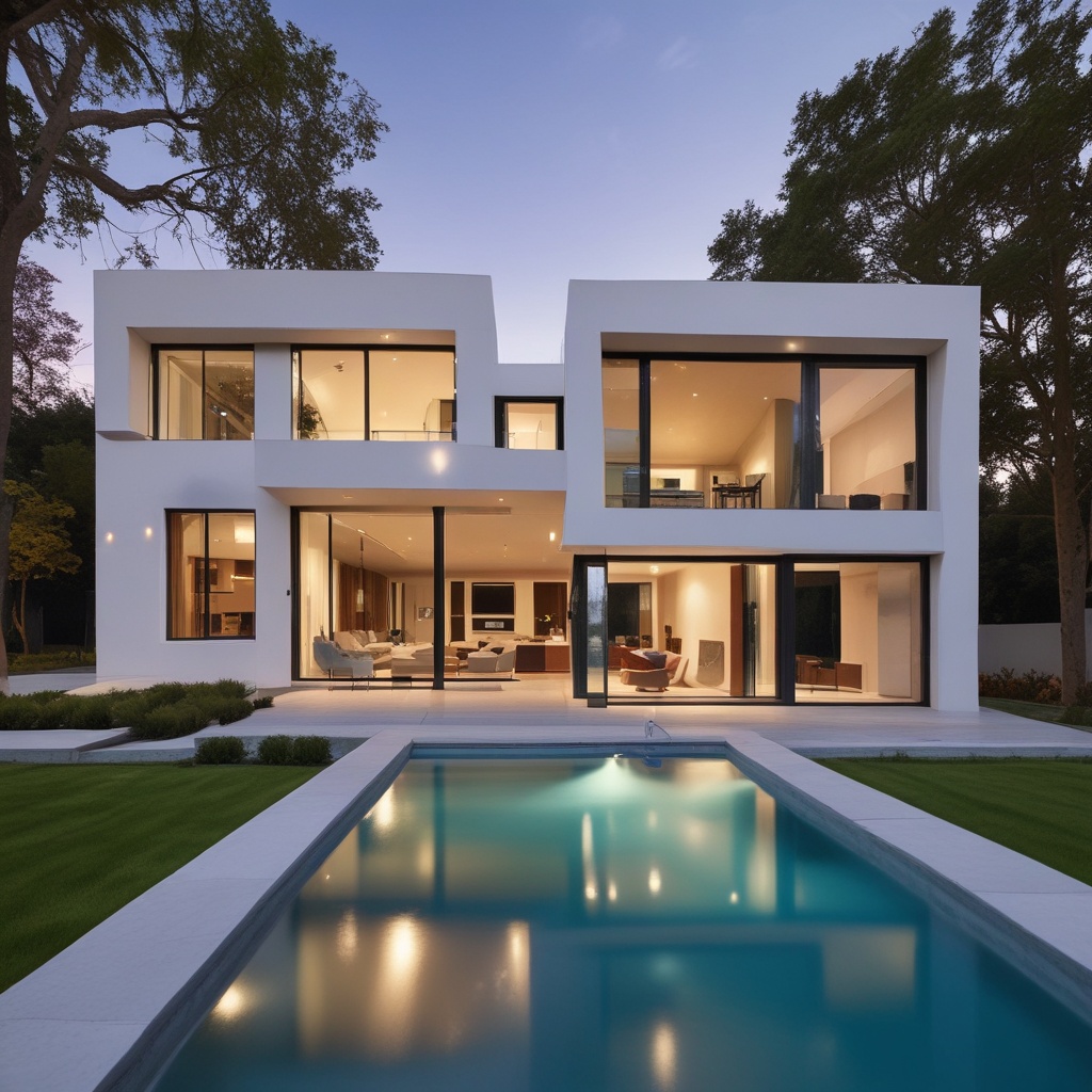 Modern house with pool